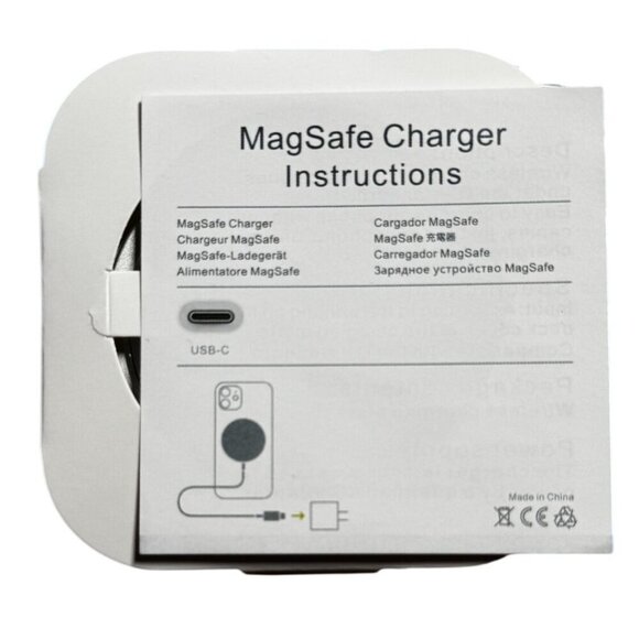 Magnetic Wireless Charger iPhone 15/14/13/12 Series USB-C Cable - Picture 3 of 7